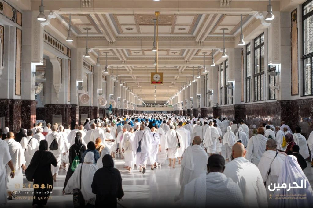 بداية مسار المسعى داخل الحرم المكي